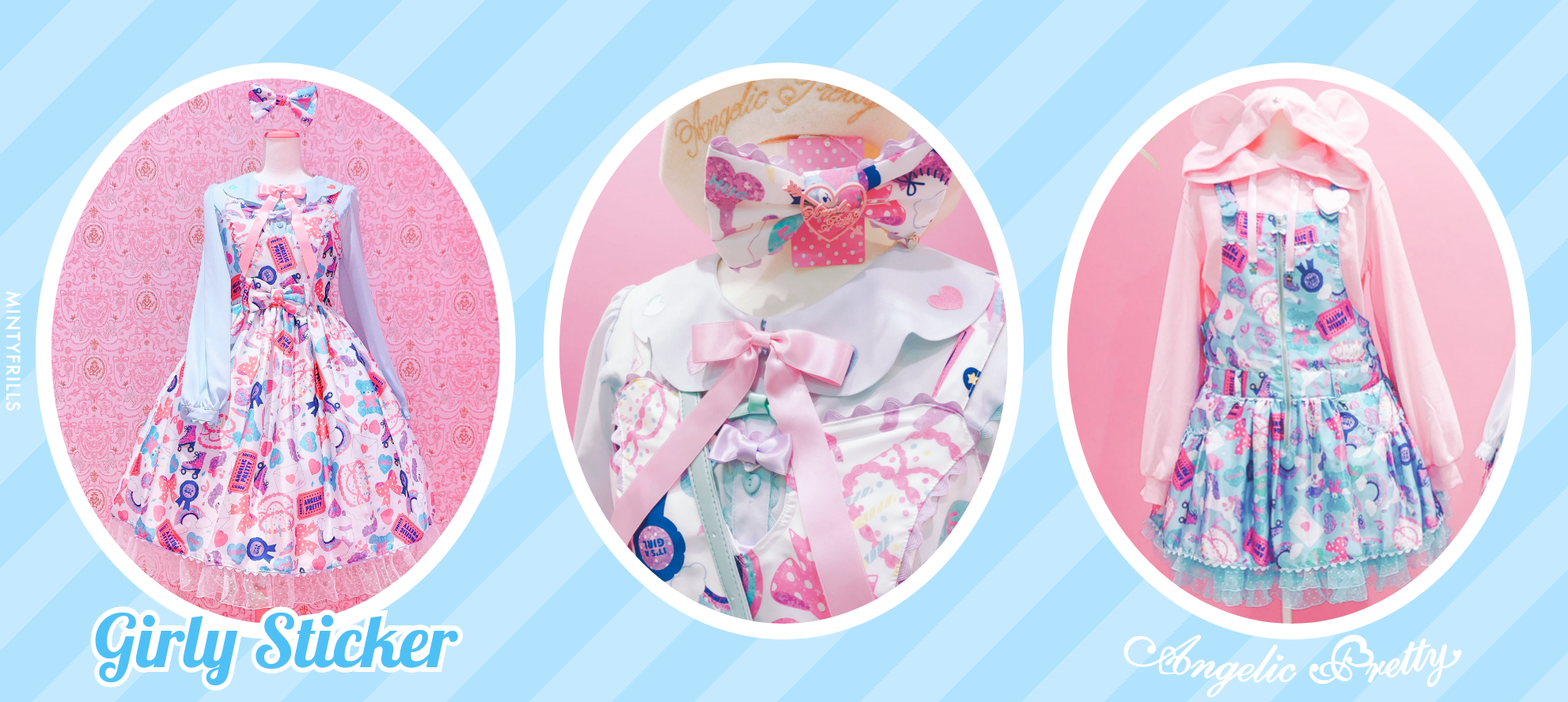 本日発送angelic pretty girly sticker - ひざ丈ワンピース